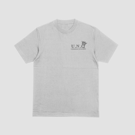 Underdogs Never Quit: Small Pocket Graphic T-Shirt (Grey)