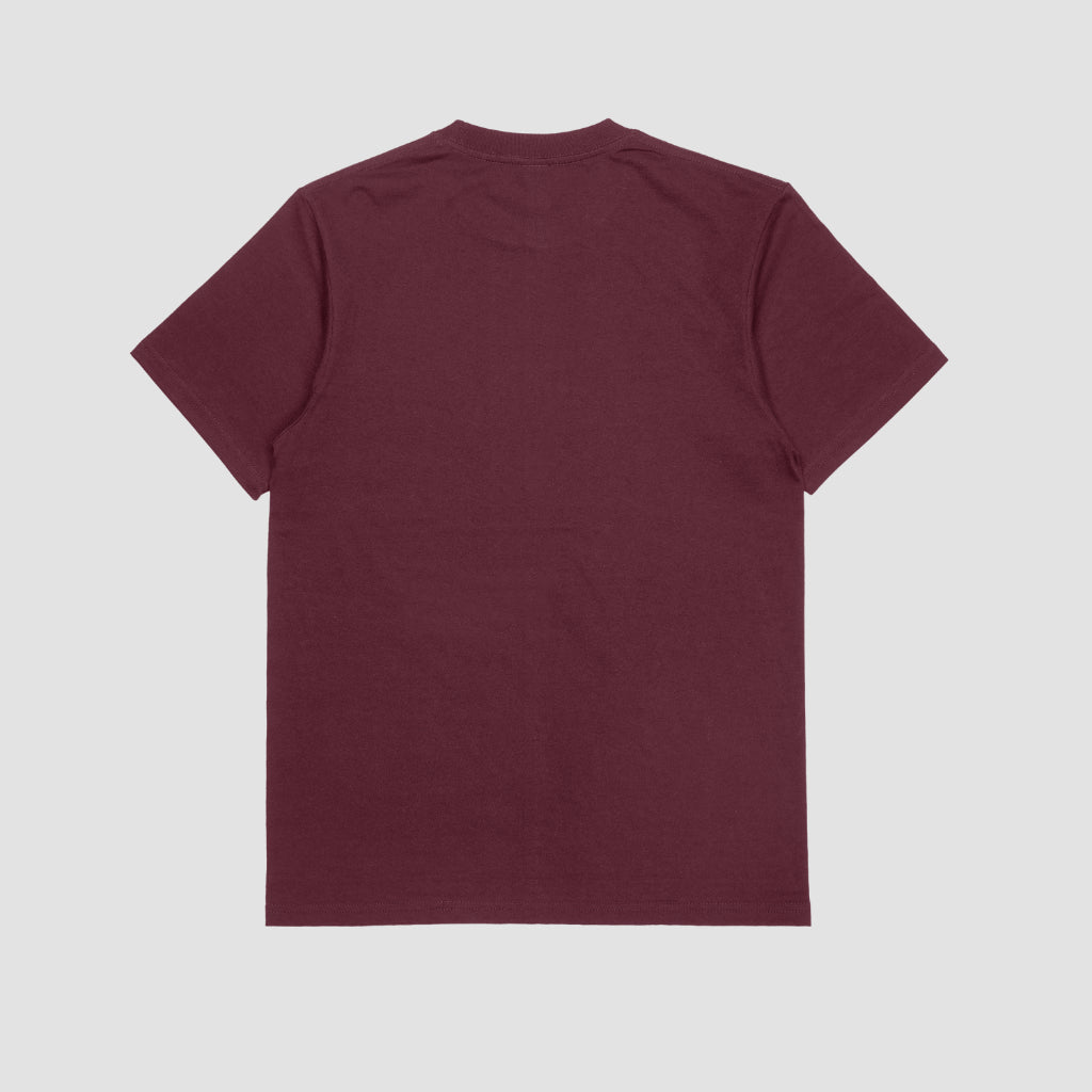 Underdogs Never Quit: Small Pocket Graphic T-Shirt (Maroon/Burgundy)