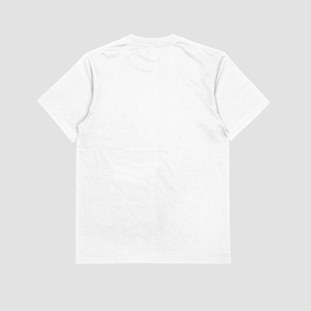 Underdogs Never Quit: Small Pocket Graphic Design T-Shirt (White)